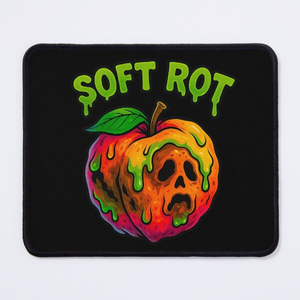 Item preview, Soft Rot – Decaying Peach with Gooey Neon Lettering designed and sold by Soft rot studio.