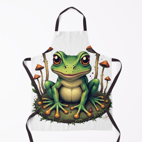 Item preview, Goblincore Frog Art - Whimsical Nature Aesthetic for Stickers & T-Shirts designed and sold by GeniePixel.