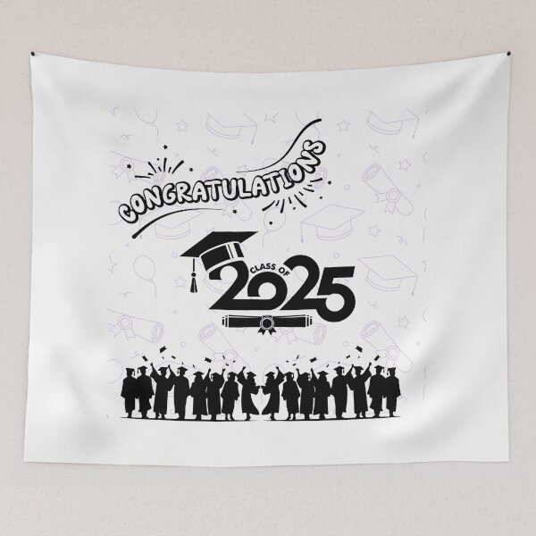 Item preview, Congrats Class of 2025 – Hat Toss Graduation Design designed and sold by BlesstB.