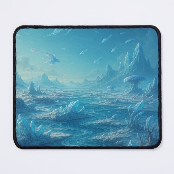 Item preview, “Frigid Dreams – Glacial Ocean from Another World” designed and sold by GalenaDeco.