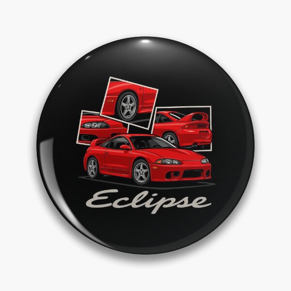 Item preview, Mitsubishi Eclipse GSX Red DSM 90s JDM Sports Car – Retro Stylized Car Illustration designed and sold by TheArtOfCar.