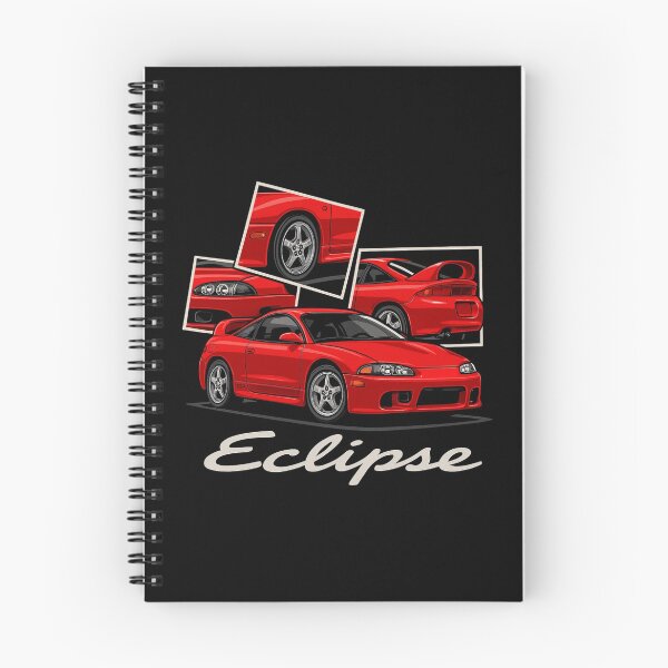 Item preview, Mitsubishi Eclipse GSX Red DSM 90s JDM Sports Car – Retro Stylized Car Illustration designed and sold by TheArtOfCar.