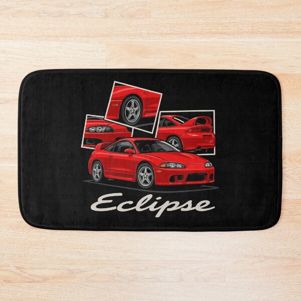 Item preview, Mitsubishi Eclipse GSX Red DSM 90s JDM Sports Car – Retro Stylized Car Illustration designed and sold by TheArtOfCar.