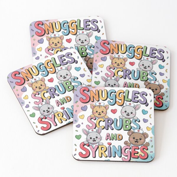 Item preview, Snuggles, Scrubs and Syringes – Cute Pediatric Nurse Animals designed and sold by Giuggimade.
