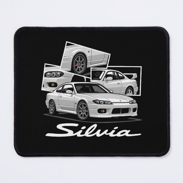 Item preview, Nissan Silvia S15 JDM Car Art – White Drift Icon in Multi-Angle Collage designed and sold by TheArtOfCar.