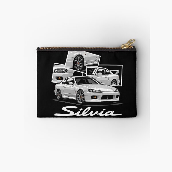 Item preview, Nissan Silvia S15 JDM Car Art – White Drift Icon in Multi-Angle Collage designed and sold by TheArtOfCar.