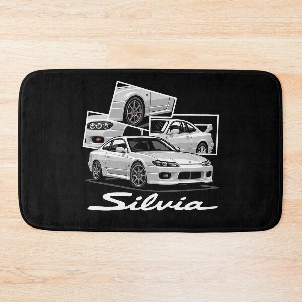 Item preview, Nissan Silvia S15 JDM Car Art – White Drift Icon in Multi-Angle Collage designed and sold by TheArtOfCar.