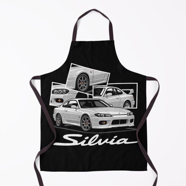 Item preview, Nissan Silvia S15 JDM Car Art – White Drift Icon in Multi-Angle Collage designed and sold by TheArtOfCar.