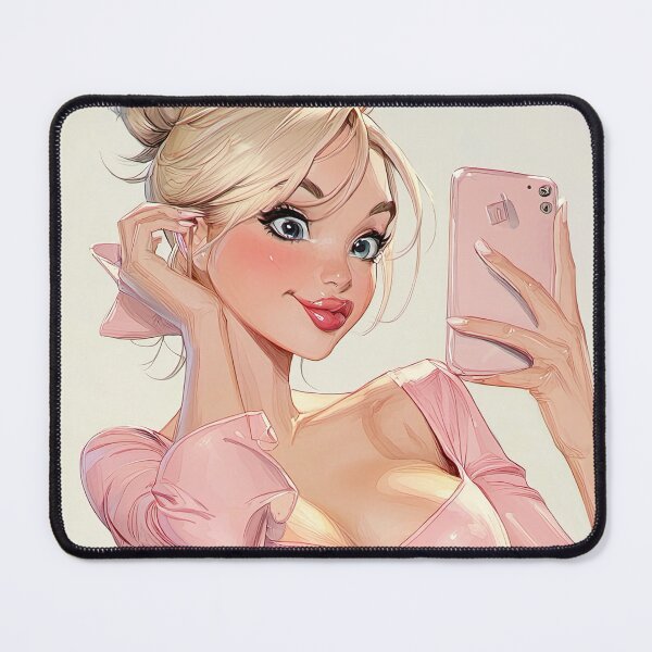 Item preview, blonde woman selfie designed and sold by obstinator.