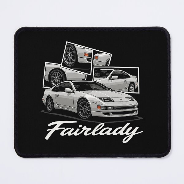 Item preview, Nissan Fairlady Z32 300ZX Art Print – White JDM Classic Coupe Collage designed and sold by TheArtOfCar.