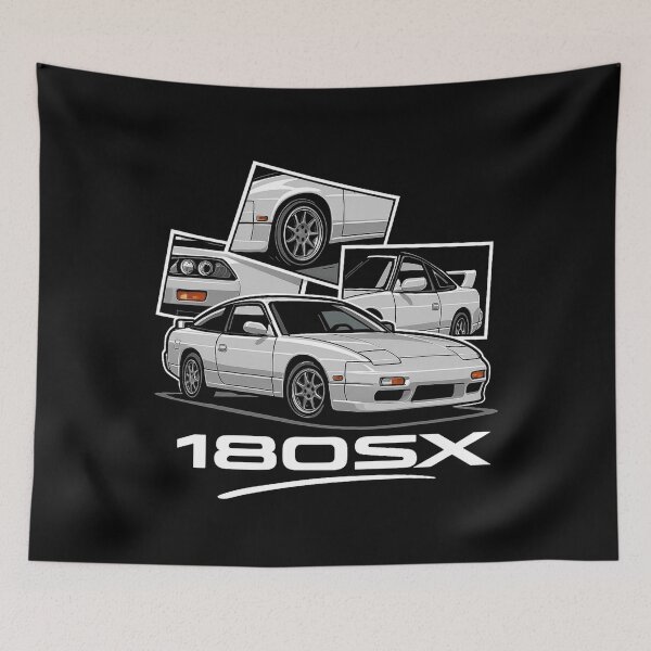 Item preview, Nissan 180SX S13 Poster – White JDM Hatchback Drift Icon Illustration designed and sold by TheArtOfCar.