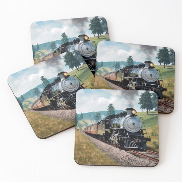 Item preview, A Steam Locomotive roling down the tracks. designed and sold by Joseph Hail.