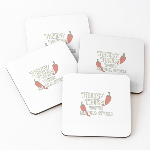 Item preview, They/Them With Extra Spice designed and sold by Queer Designs.