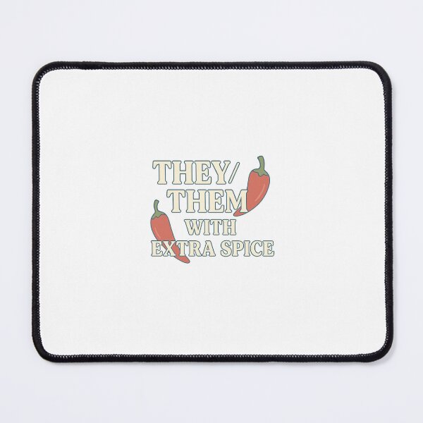 Item preview, They/Them With Extra Spice designed and sold by Queer Designs.