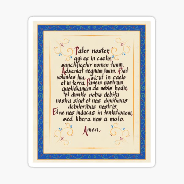 Item preview, Pater Noster Illuminated Manuscript designed and sold by Madelyn Craig.