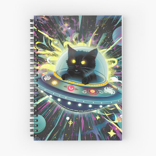 Item preview, Cat sitting in spaceship traveling through space designed and sold by Paul-Place.