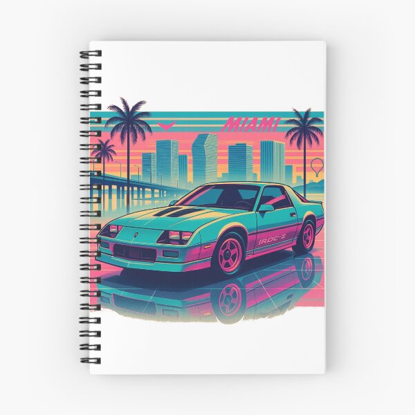 Item preview, 1987 Camaro IROC-Z Retro Miami Vaporwave Art – Neon Muscle Car Aesthetic  designed and sold by TheArtOfCar.
