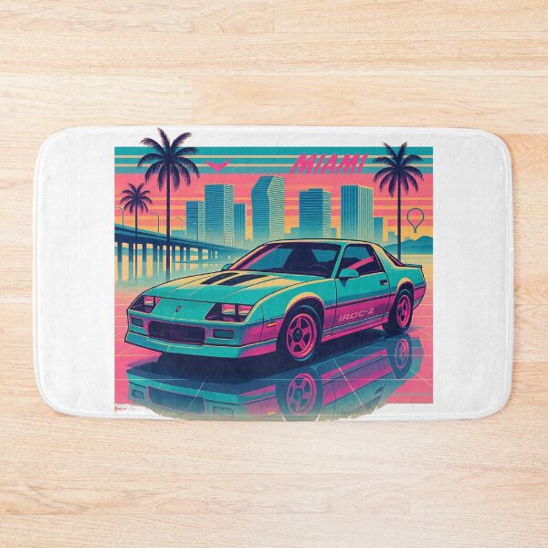 Item preview, 1987 Camaro IROC-Z Retro Miami Vaporwave Art – Neon Muscle Car Aesthetic  designed and sold by TheArtOfCar.