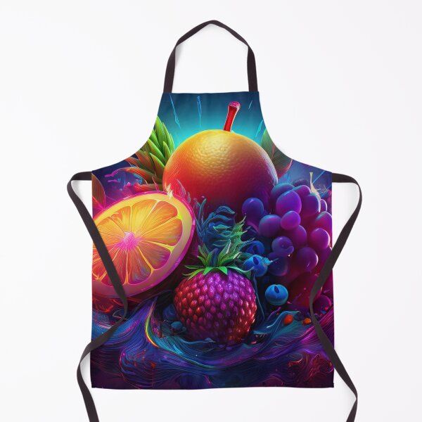 Item preview, Colored neon fruits on neo night designed and sold by Design your dreams.