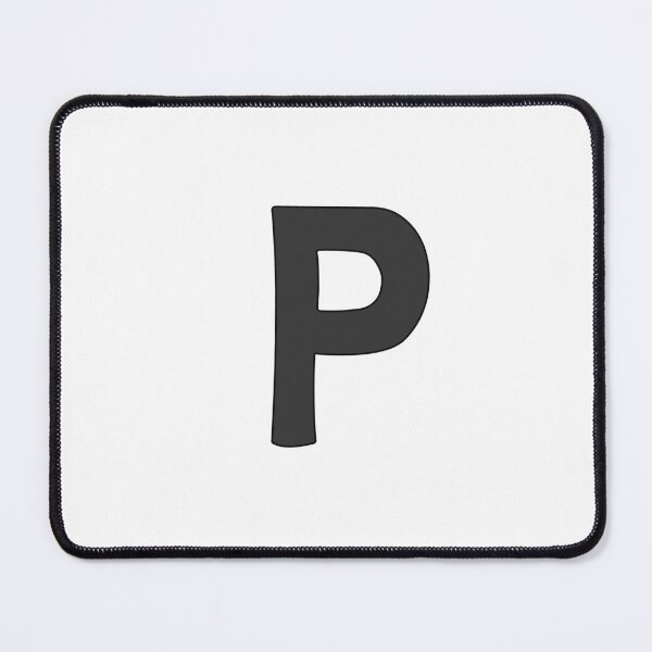 Item preview, letter p black designed and sold by ZiphGames.