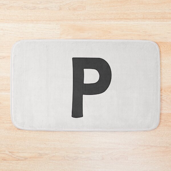 Item preview, letter p black designed and sold by ZiphGames.