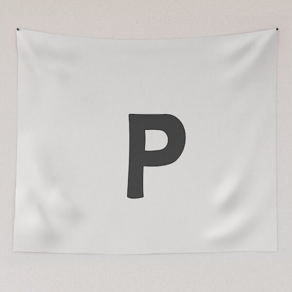 Item preview, letter p black designed and sold by ZiphGames.