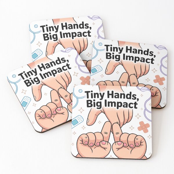 Item preview, Tiny Hands, Big Impact – Heartwarming Pediatric Nurse Design designed and sold by Giuggimade.