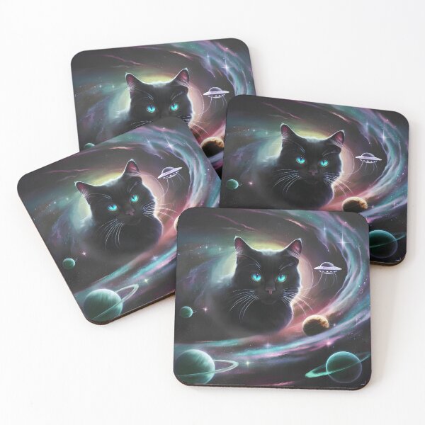 Item preview, Huge cat in the middle of cosmic space designed and sold by Paul-Place.