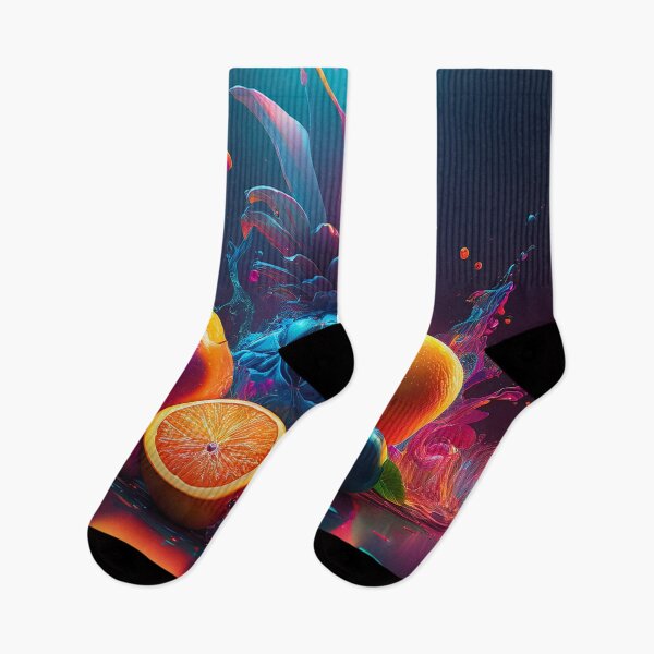 Item preview, Colored neon ananas fruits on neo blue designed and sold by Design your dreams.