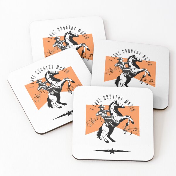 Item preview, i love country music- Western Horse Rider Design designed and sold by YONKO STORE.