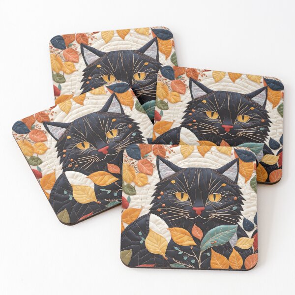 Item preview, Quilted Kitty 9 designed and sold by Reclining Buddha Cat.