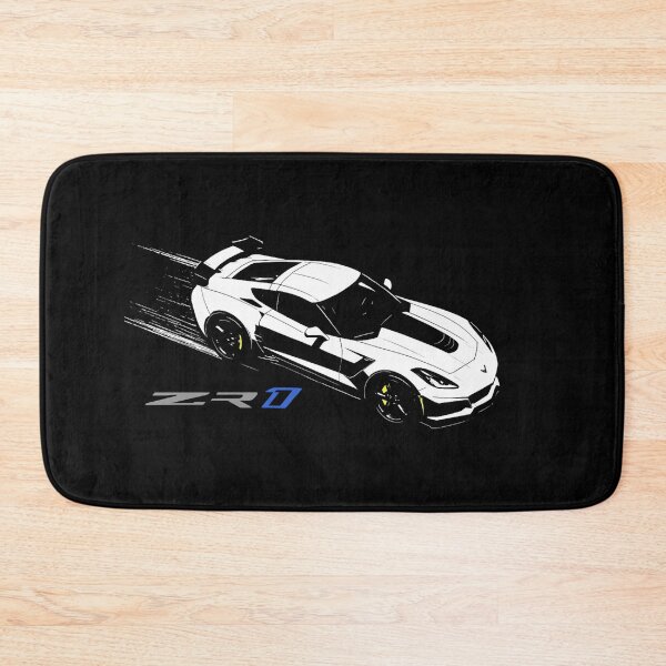 Item preview, Corvette C7 ZR1 High-Speed Comic Style Illustration – White Supercar Minimalist Art designed and sold by TheArtOfCar.