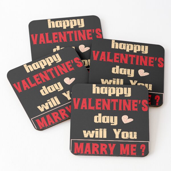 Item preview, "Happy Valentine's Day Will You Marry Me?" Proposal T-Shirt | Romantic Engagement Tee | Valentine's Gift Idea designed and sold by Dream'Ink.