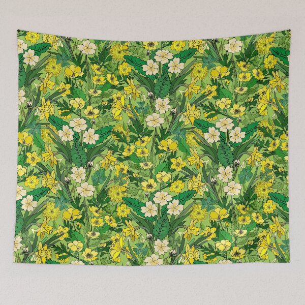 Item preview, Yellow Spring Blooms Chase Away the Winters Gloom on Bealtaine designed and sold by IrishVikingDesigns.