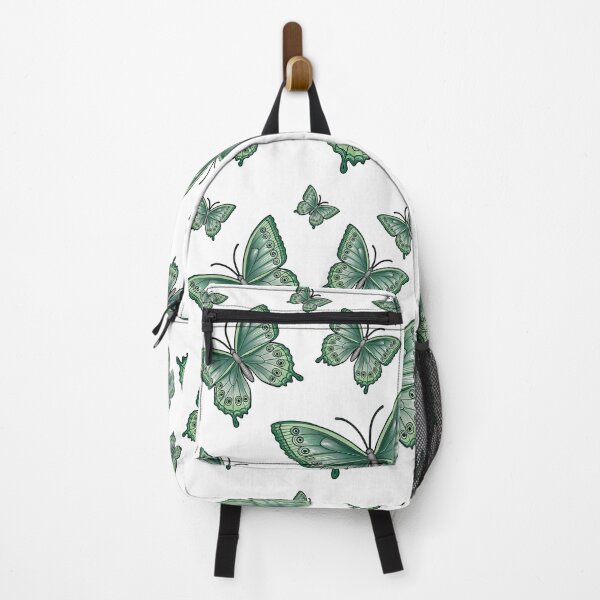 Item preview, Green Butterflies Aesthetic – Nature Inspired Butterfly Illustration designed and sold by PnrArtDesign.
