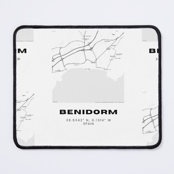 Item preview, Benidorm Spain City Map – Black & White Minimalist Poster designed and sold by RM-Journey.