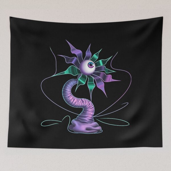Item preview, Cosmic Psychodelic Watching Flower As A Surreal Creature designed and sold by SurrealArtSzysz.