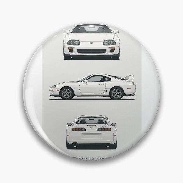 Item preview, 1993 Toyota Supra MK4 A80 Line Art – JDM Legend Minimalist Car Illustration designed and sold by TheArtOfCar.