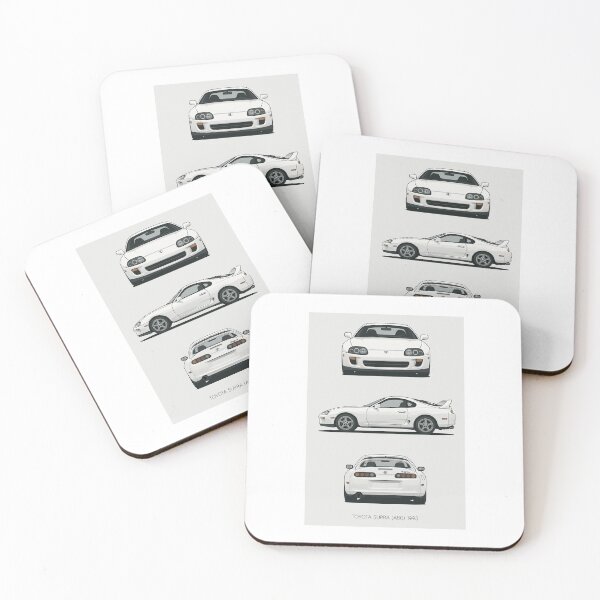 Item preview, 1993 Toyota Supra MK4 A80 Line Art – JDM Legend Minimalist Car Illustration designed and sold by TheArtOfCar.
