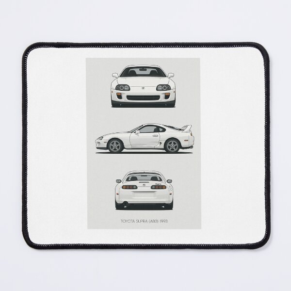 Item preview, 1993 Toyota Supra MK4 A80 Line Art – JDM Legend Minimalist Car Illustration designed and sold by TheArtOfCar.