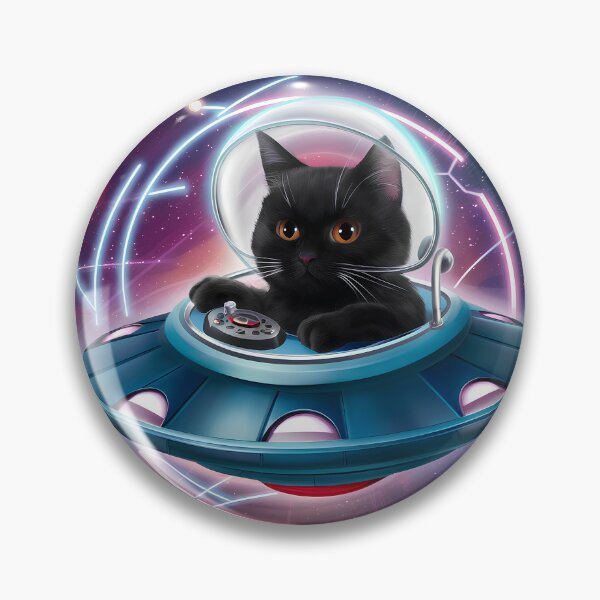 Item preview, Feline Pilot in a Spacecraft Venturing Through the Cosmos designed and sold by Paul-Place.