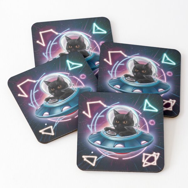Item preview, Feline Pilot in a Spacecraft Venturing Through the Cosmos designed and sold by Paul-Place.