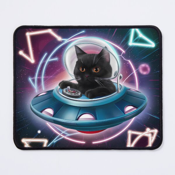 Item preview, Feline Pilot in a Spacecraft Venturing Through the Cosmos designed and sold by Paul-Place.