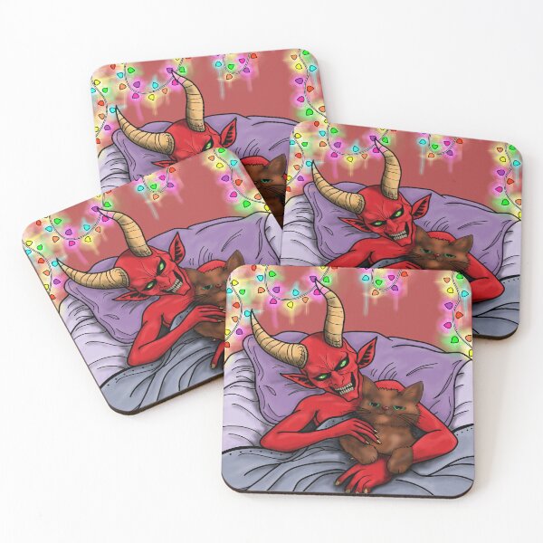 Item preview, Demon and Ginger's Cuddle Time. Clear Background. designed and sold by Waubamik Perry.