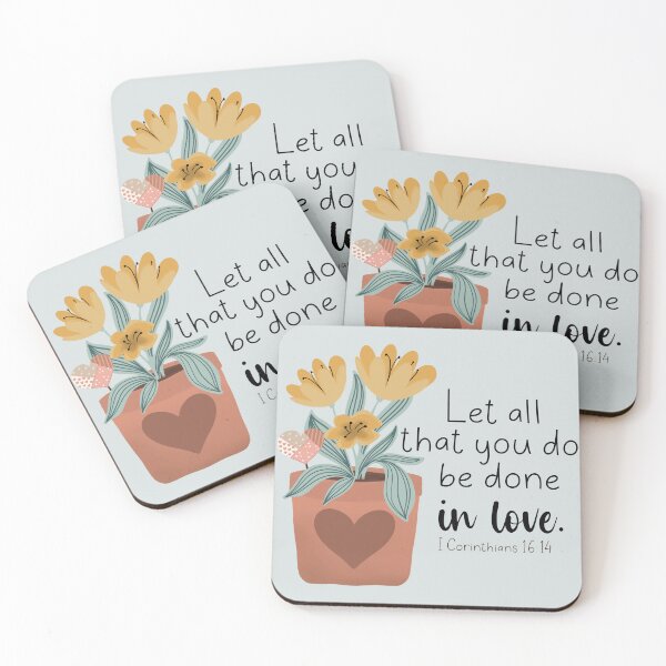Item preview, All You Do be Done in Love - I Corinthians 16:14 designed and sold by Willow & Grace Designs.