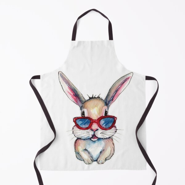 Item preview, Funny Easter Bunny with Sunglasses - Watercolor Illustration designed and sold by KorzenArt.