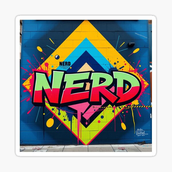 Item preview, Nerd Street Art Graffiti designed and sold by Simplybe1.