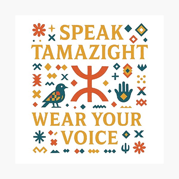 Item preview, Parlez Tamazight – Portez votre voix designed and sold by salimarts5dz.