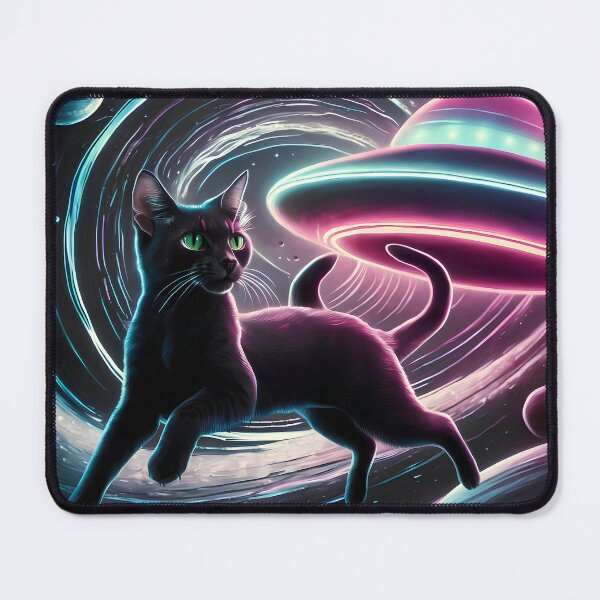 Item preview, Neon Cat in Galactic Space designed and sold by Paul-Place.