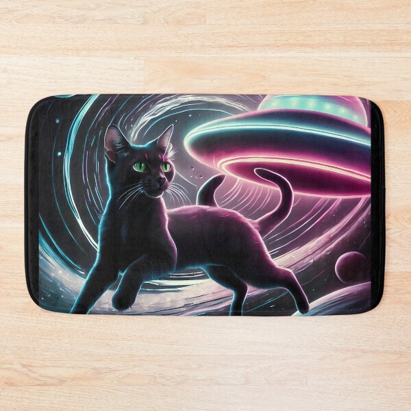 Item preview, Neon Cat in Galactic Space designed and sold by Paul-Place.